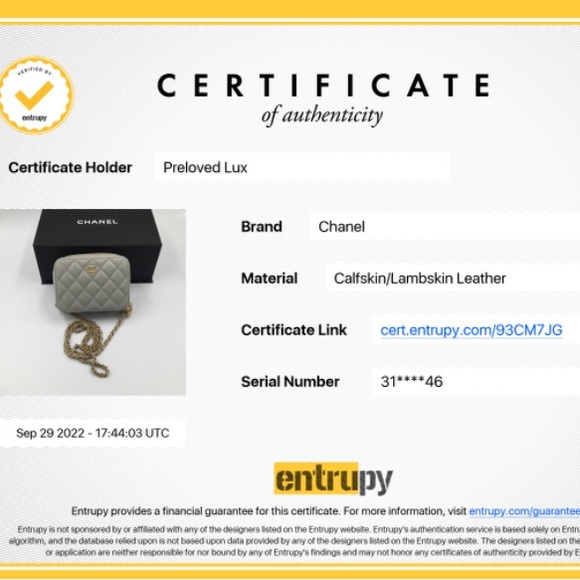 Authentic CHANEL Grey Lambskin Pearl Crush Mini Vanity Camera bag - Picture 13 of 13